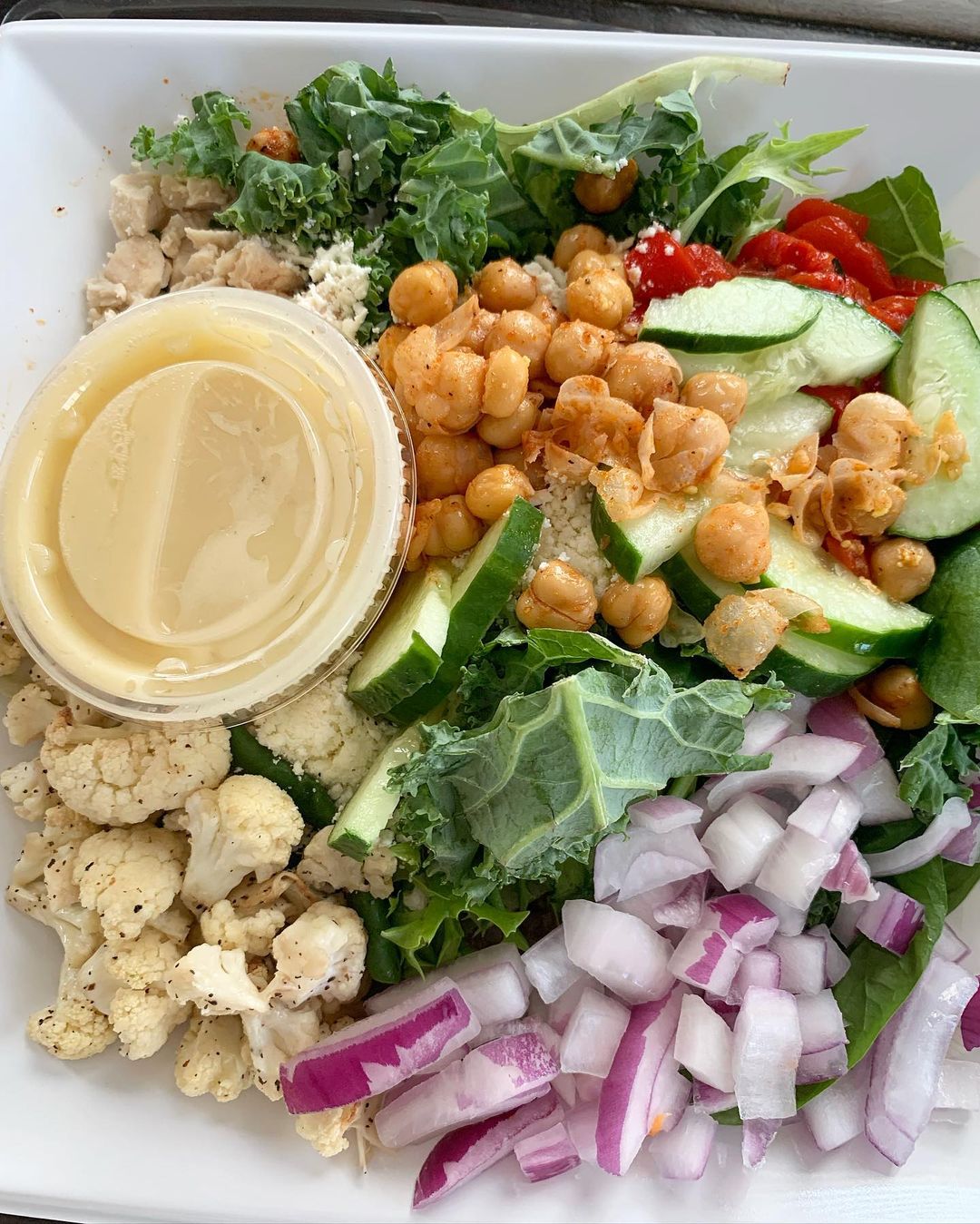 vegetable salad on a plate